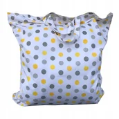 Organizery na łóżeczko - worek,torba pościel do przedszkola 50x60 Kerl kropka szaro żółta - miniaturka - grafika 1