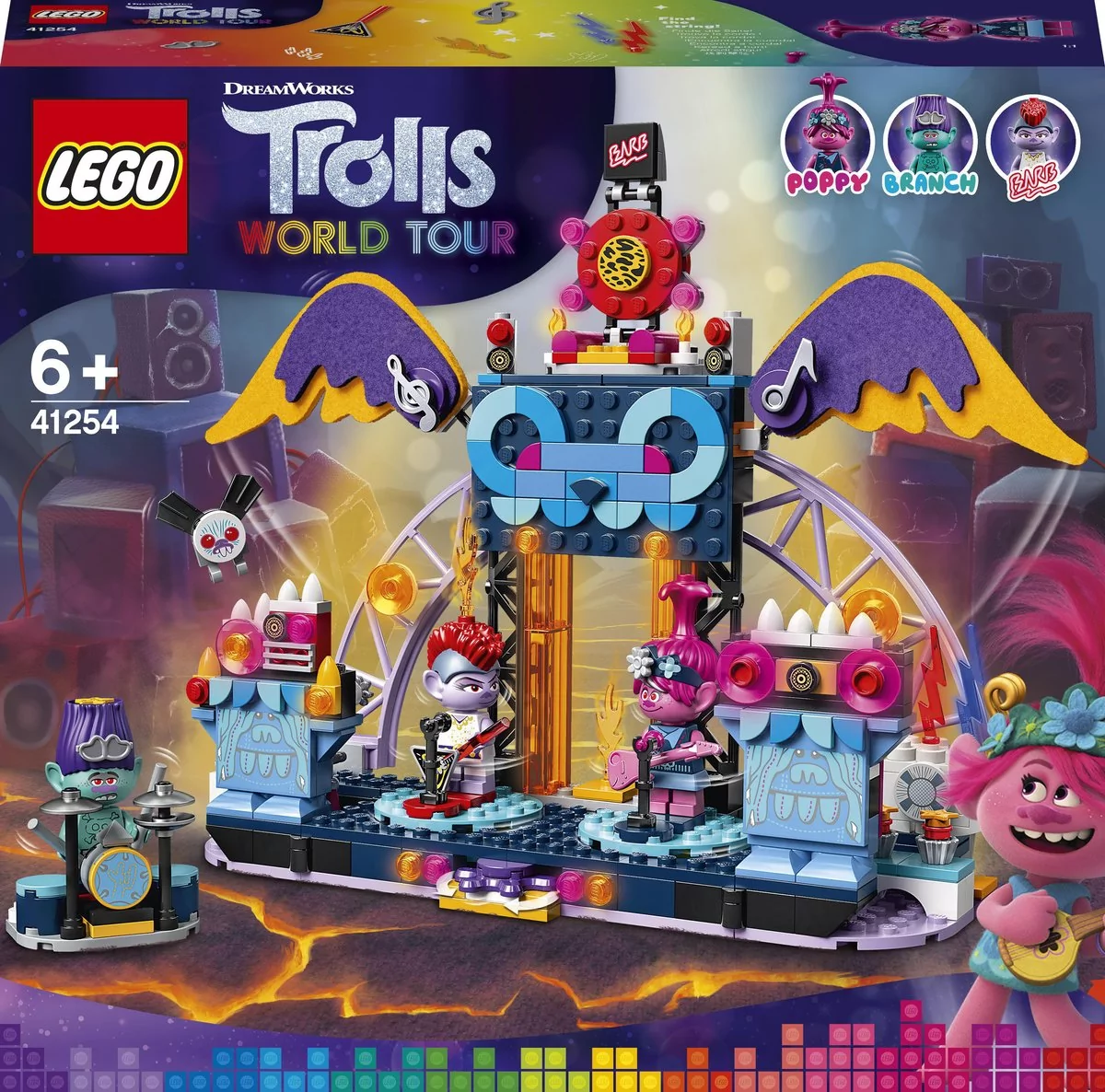 LEGO Trolls World Tour Koncert w Volcano Rock City 41254