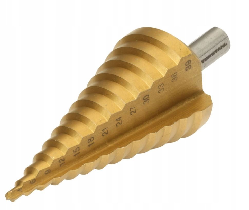 Wiertło stopniowane do metalu HSS zwój prosty 4-39x2mm-VORSTAHL