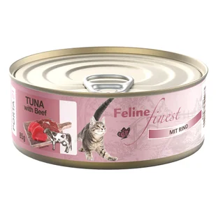 Porta 21 Feline Finest, 6 x 85 g - Tuńczyk z wołowiną - Mokra karma dla kotów - miniaturka - grafika 2