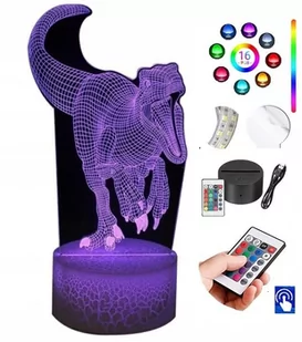 Lampka Nocna Dinozaur Park Jurajski LED PLEXIDO - Lampy stojące - miniaturka - grafika 1