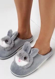 Szare Kapcie Orike - Kapcie damskie - miniaturka - grafika 1