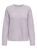 Swetry damskie - ONLY Sweter w kolorze lawendowym - miniaturka - grafika 1