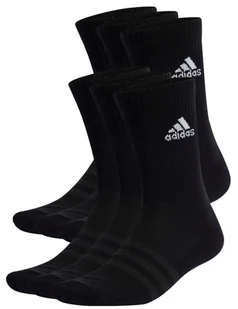 Skarpety ADIDAS Cushioned Sportswear Crew 6-pak Czarne - Skarpetki damskie - miniaturka - grafika 1