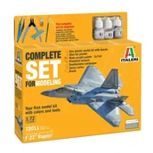Modele do sklejania - Italeri: Zestaw modelarski F-22 Raptor - komplet, skala 1:72 - miniaturka - grafika 1