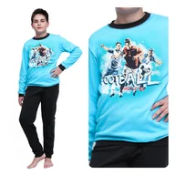 Moda i Uroda OUTLET - PIŻAMA DLA DZIECI CHŁOPCÓW CIEPŁA BAWEŁNIANA Z DŁUGIM RĘKAWEM  128 - miniaturka - grafika 1