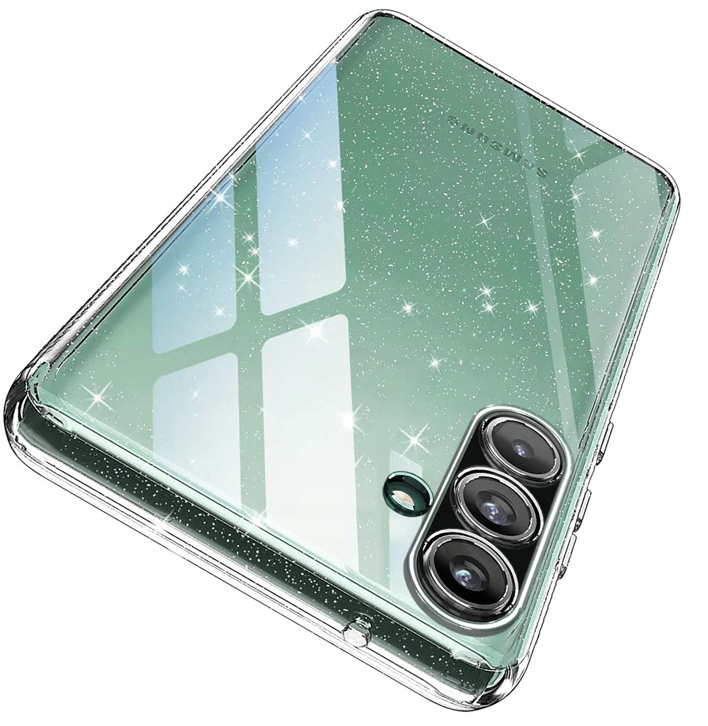 Etui do Samsung S25 SILICONE BROKAT CASE + SZKŁO 9H