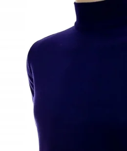 Sweter męski ze stójką z półgolfem półgolf z wełny pod marynarkę XXL 2XL granat - Swetry męskie - miniaturka - grafika 1