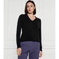 Swetry damskie - Tommy Hilfiger Wełniany sweter Regular Fit - miniaturka - grafika 1