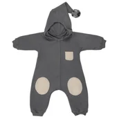 Kombinezony dla dzieci - Hi Little One kombinezon całoroczny z kapturem TOG 2,0 OverSize BOHO Iron roz L Pom Pom - miniaturka - grafika 1