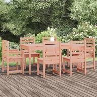 Meble ogrodowe - 7-częściowy zestaw mebli ogrodowych, lite drewno daglezjowe vidaXL - miniaturka - grafika 1