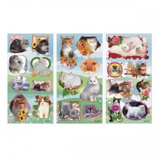Starpak Naklejka Sticker Boo silver Koty - Przybory szkolne - miniaturka - grafika 5