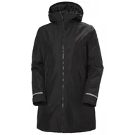 Płaszcze damskie - Helly Hansen Lisburn Ins, płaszcz przeciwdeszczowy, damski, czarny - miniaturka - grafika 1