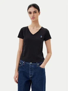 KARL LAGERFELD T-Shirt A1W17019 Czarny Regular Fit - Koszulki i topy damskie - miniaturka - grafika 1