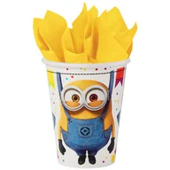 Dekoracje i nakrycia stołu na imprezę - KUBECZKI PAPIEROWE MINIONKI 250 ML 8 SZT. - miniaturka - grafika 1