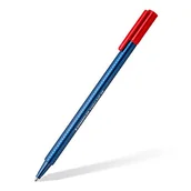 Etui do tabletów - Staedtler 437 XB-2 VE długopis Triplus ball (ergonomiczny trójkątny trzonek, szerokość linii XB, kolor czerwony, odporny na ścieranie, kartonowe etui z 10 długopisami) - miniaturka - grafika 1