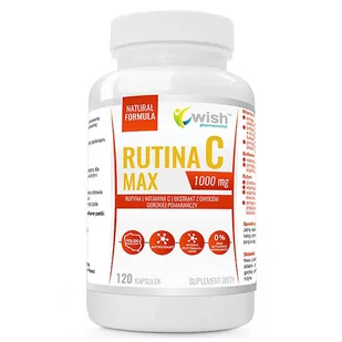 Wish Rutina C Max 1000mg 120caps - Witaminy i minerały dla sportowców - miniaturka - grafika 1