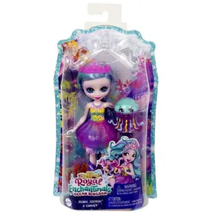Enchantimals Enchantimals Podwodne królestwo Lalka Jelanie Jellyfish + figurka zwierzątka Stingley HFF34 HFF34 - Figurki dla dzieci - miniaturka - grafika 1