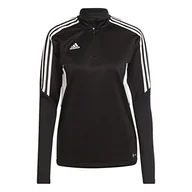 Koszulki i topy damskie - adidas Womens Track Top Con22 Tr Top W, czarny/biały, H21250, L EU - miniaturka - grafika 1