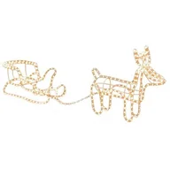 Oświetlenie świąteczne - Home Styling Collection Oświetlenie świąteczne LED renifer z saniami AXS100000 - miniaturka - grafika 1