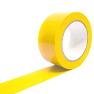 Pachołki i taśmy ostrzegawcze - Taśma samoprzylepna do oznaczania, 12 Szt., 33 m x 50 mm, żółty - miniaturka - grafika 1