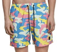 Spodenki damskie - Urban Classics Szorty męskie Camo, wielokolorowe, Multicolour (Happy Camo 02062), S - miniaturka - grafika 1