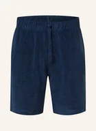 Spodenki damskie - Tommy Hilfiger Szorty Z Materiału Frotte blau - miniaturka - grafika 1