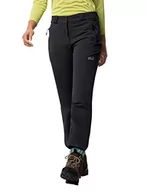 Spodnie damskie - Jack Wolfskin Damskie spodnie Activate Thermic, czarne, 92 - miniaturka - grafika 1