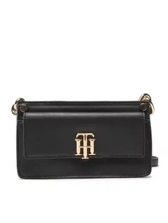 Torebki damskie - Tommy Hilfiger Torebka Th Lock Mini Crossover AW0AW10931 Czarny - grafika 1