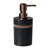Mydelniczki i dozowniki mydła - Dozownik Fancy 7 x 16 cm czarny - miniaturka - grafika 1