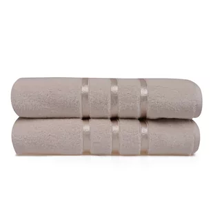 Zestaw 2 piaskowych bawełniany ręczników kąpielowych Foutastic Dolce, 70x140 cm - Ręczniki - miniaturka - grafika 1