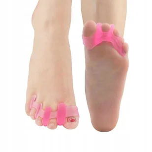 Żelowe separatory palców na haluksy palce młotkowate no.2 pink - Pielęgnacja stóp - miniaturka - grafika 1