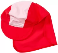 Czapki damskie - Playshoes Unisex – odzież dla niemowląt/strój kąpielowy, ochrona przed promieniowaniem UV zgodnie ze standardem 801 i Oeko-Tex Standard 100, czapka kąpielowa, kolor czerwono-różowy 460065 - miniaturka - grafika 1