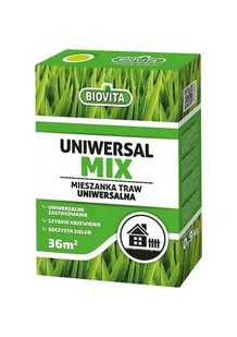 Mieszanka traw UNIWERSALMIX 0,9 kg Biovita - Nasiona i cebule - miniaturka - grafika 1