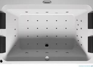 Riho Limited Olivia wanna prostokątna 180x120cm z hydromasażem THERMAE LINE prawa B064003005 - Wanny z hydromasażem - miniaturka - grafika 1