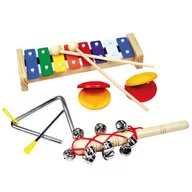 Instrumenty muzyczne dla dzieci - Bino Zestaw muzyczny 4 sztuki  OD 250 ZŁ! GXP-698331 - miniaturka - grafika 1