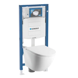 Zestaw Podtynkowy WC Geberit Duofix Sigma Omnires Ottawa Silent Power połysk - Stelaże i zestawy podtynkowe do WC - miniaturka - grafika 1