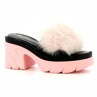 Klapki damskie z futerkiem CARINII - Carinii - Klapki i japonki damskie - miniaturka - grafika 1