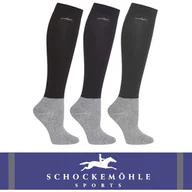 Skarpetki jeździeckie - Schockemohle Podkolanówki SHOW 3-pak AW25 - navy/black/grey - miniaturka - grafika 1