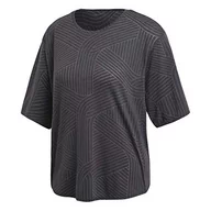 Koszulki i topy damskie - Adidas Damskie Free Lift aeroknit T-Shirt, czarny, l CD3107 - miniaturka - grafika 1