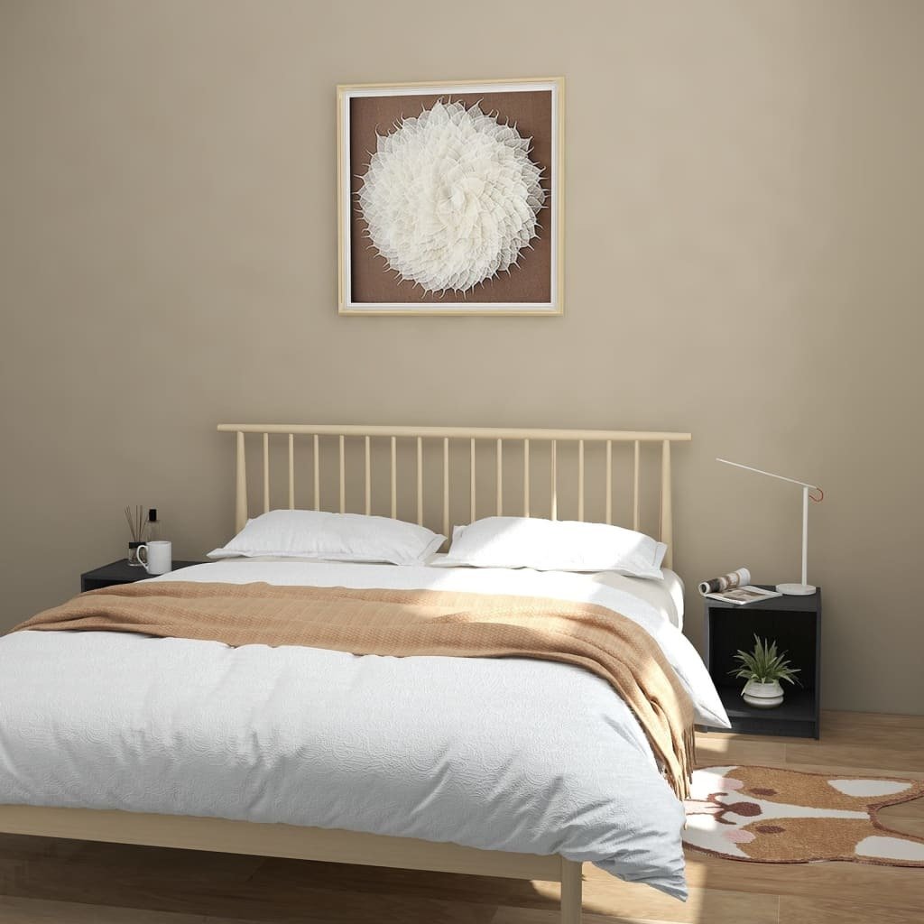 Szafki nocne 2 szt. Szary 35,5x33,5x41,5 cm lite drewno sosnowe