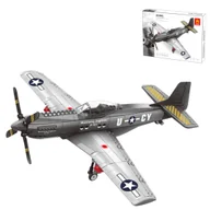 Klocki - Klocki konstrukcyjne Wange 4006 - Myśliwiec P-51 Mustang Fighter, 258 elementów - miniaturka - grafika 1