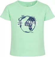 Bluzki dla dziewczynek - T-shirt z krótkim rękawem dla dziewczynki, z napisem ziemianka, zielony, 2-8 lat - miniaturka - grafika 1