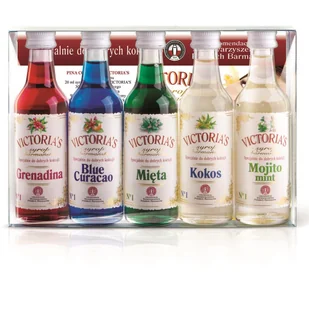 Syropy barmańskie, do drinków MIX 5x50 ml - Syropy i koncentraty owocowe - miniaturka - grafika 1