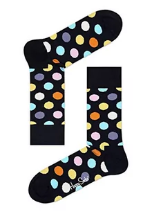 Happy Socks Big Dot, kolorowe i zabawne, Skarpety dla kobiet i mężczyzn, Czarny-Niebieski-Pomarańczowy-Różowy-Liliowy-Czerwony-Żółty (41-46) - Skarpetki męskie - miniaturka - grafika 1