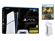 Konsole Playstation - Konsola PLAYSTATION 5 Slim Digital Edition 1TB D Chassis + Napęd optyczny PS5 S.T.A.L.K.E.R. 2 Serce Czarnobyla Day One Biało-czarny - miniaturka - grafika 1