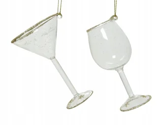 Zawieszka na choinkę kieliszek bombka świąteczna 6x10 cm 1szt - Bombki - miniaturka - grafika 1