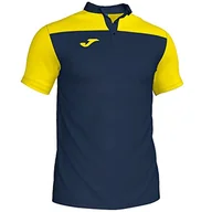 Koszulki męskie - Joma Joma Combi koszulka polo, dla mężczyzn. L granatowa/żółta 101371.339.L - miniaturka - grafika 1