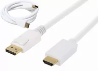 Kable komputerowe i do monitorów - Kabel z Dp DisplayPort na Hdmi męskie 1,8m Mac - miniaturka - grafika 1