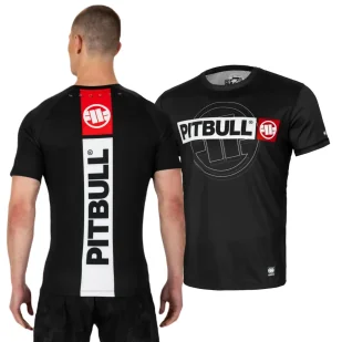 Koszulka Mesh Rashguard Pit Bull Performance Pro plus Hilltop Sports - Czarna - Odzież taktyczna i umundurowanie - miniaturka - grafika 1
